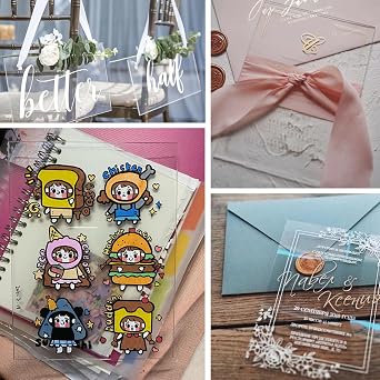 A3 Clear Acrylic Perspex Plastic Sheet 3PCS, 2mm Clear Acrylic Sheets A3 Clear Perspex Board Acrylic Sheet, Transparent Plastic Sheet Perspex Panels for Crafting Display Picture Frame Painting