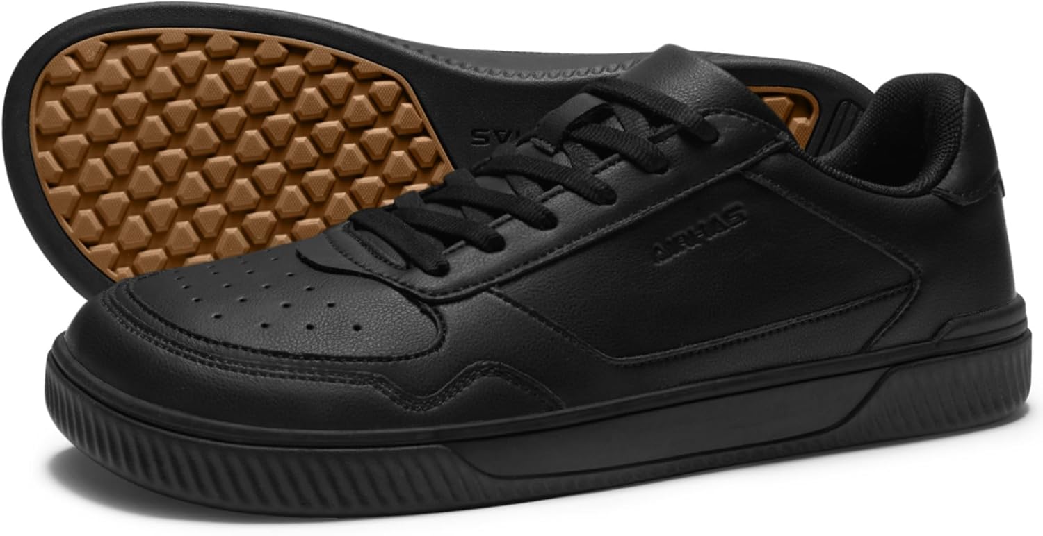 AIRHAS Men's Barefoot Shoes | Wide Toe Box Minimalist Sneakers | Vegan Leather Zero Drop Casual Walking Shoes