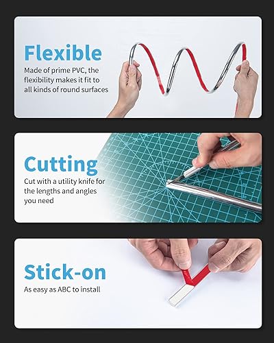 Vista 20 de Art3d - Revestimiento autoadhesivo de 10 pies para decoración de esquinas, despegar y pegar recortes en los bordes de los azulejos protectores