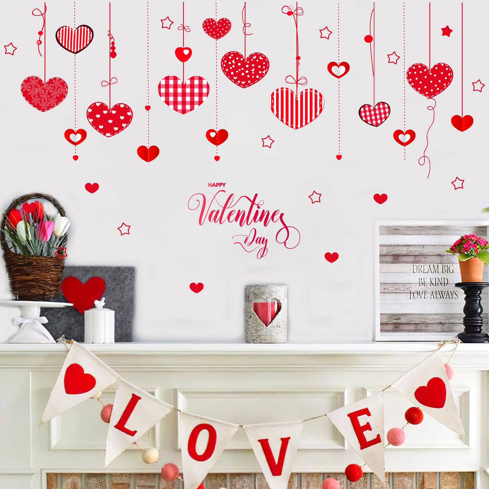 Autocollant mural Saint-Valentin pour sublimer un mur vide sans percer ni peindre