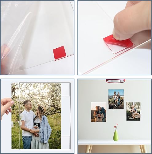 Miniatura 4 de DZZ Marco de fotos de 8 x 10 pulgadas, marco de fotos transparente de alta calidad, marco de fotos acrílico transparente de 8 x 10, marcos de fotos