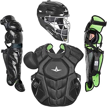 All-Star S7 Axis for Adults - Baseball Catching Equipment Kit Catching Helmet, Chest Protector, Leg Guards, NOCSAE Standard