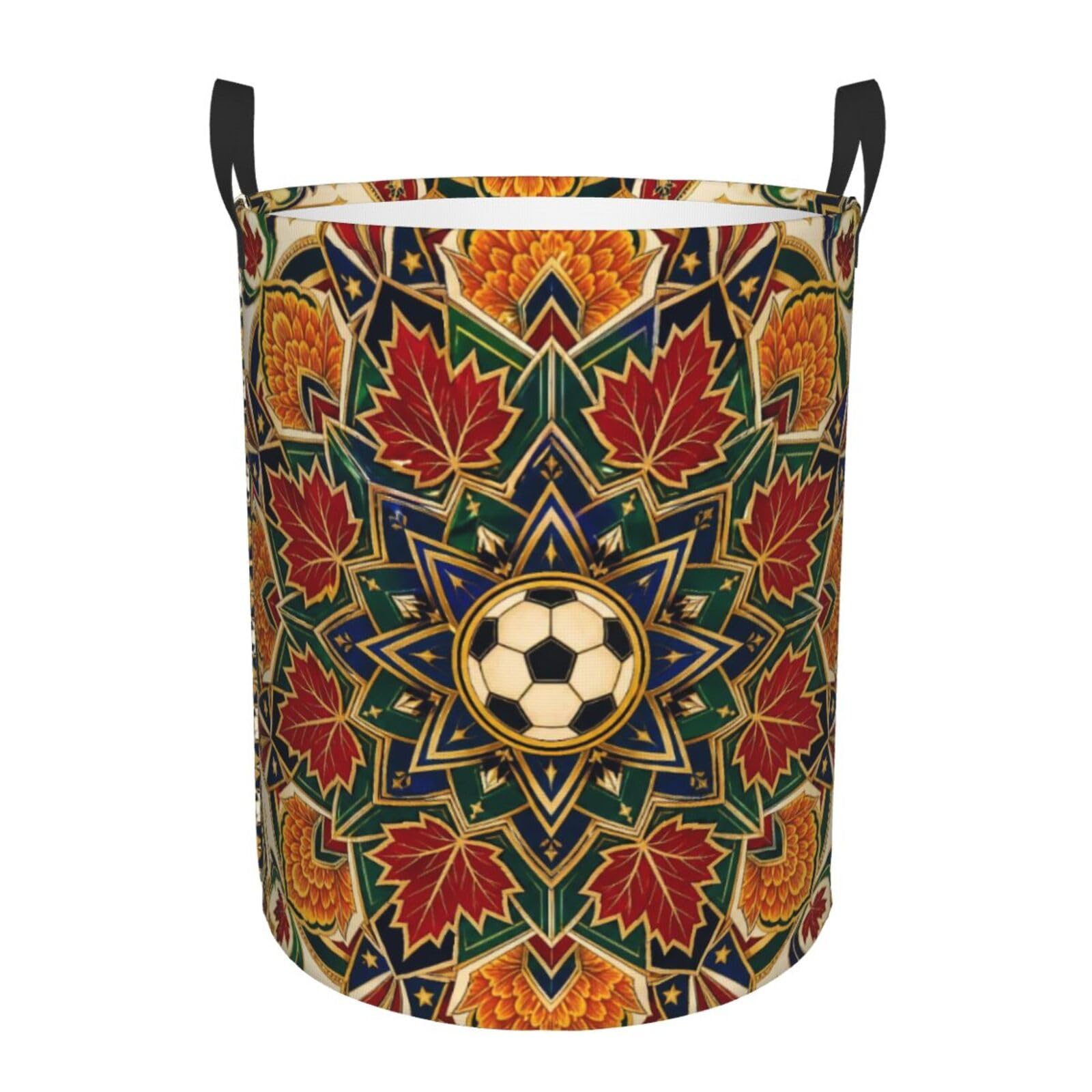 Bac à linge enfant motif mandala pour organiser le dortoir avec style