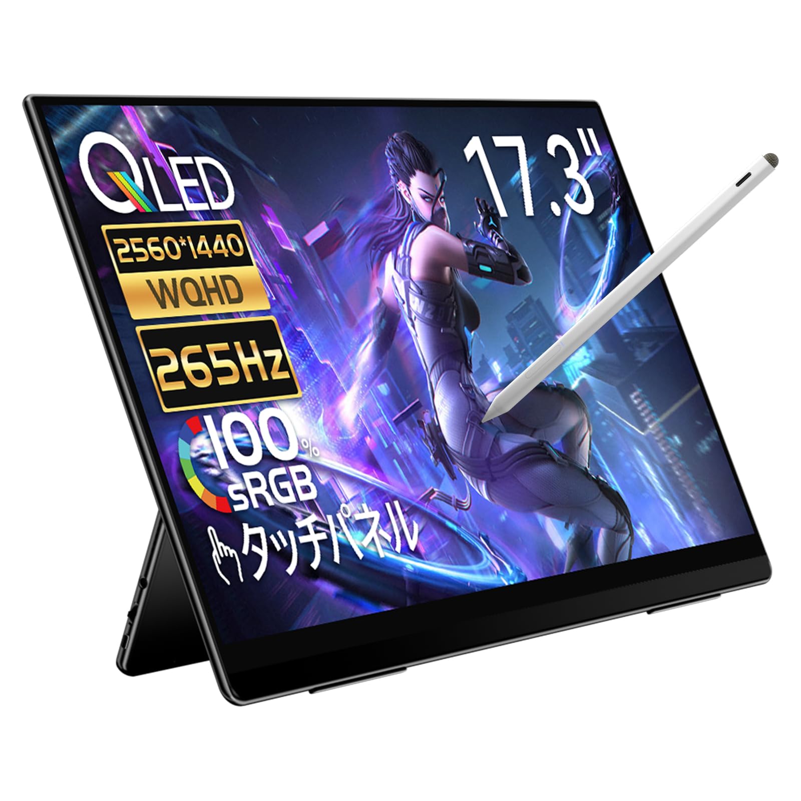 Amazon.co.jp: EHOMEWEI モバイルモニター 265Hz 2K 17.3インチ QLED