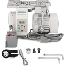 Industrial Sewing Machine Motor with Needle Positioner and Synchronizer, AC110V, 750W, 6000RPM