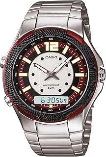 ساعة يد كاجوال بعرض انالوج للرجال، من كاسيو- موديل MTA-1011D-4AVDF، بسوار فضي