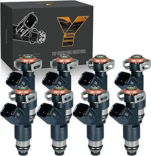 Upgraded Fuel Injectors 12594512 fit for Chevy Tahoe Avalanche Express Silverado Suburban 1500 2007-2009, fit for GMC Yukon Sierra Savana 2007-2009, V8 5.3L Flex, FJ977 (8)