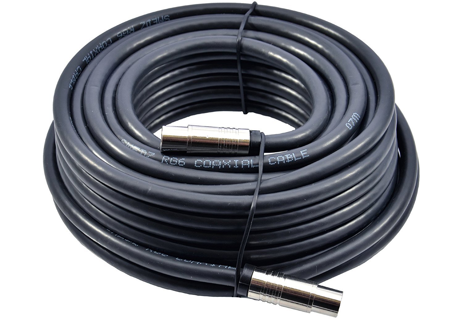 MAST DIGITAL Smedz 5 m TV Aerial Cable Extension Kit with Premium Fitted Compression IEC Male to Male Connectors - Black