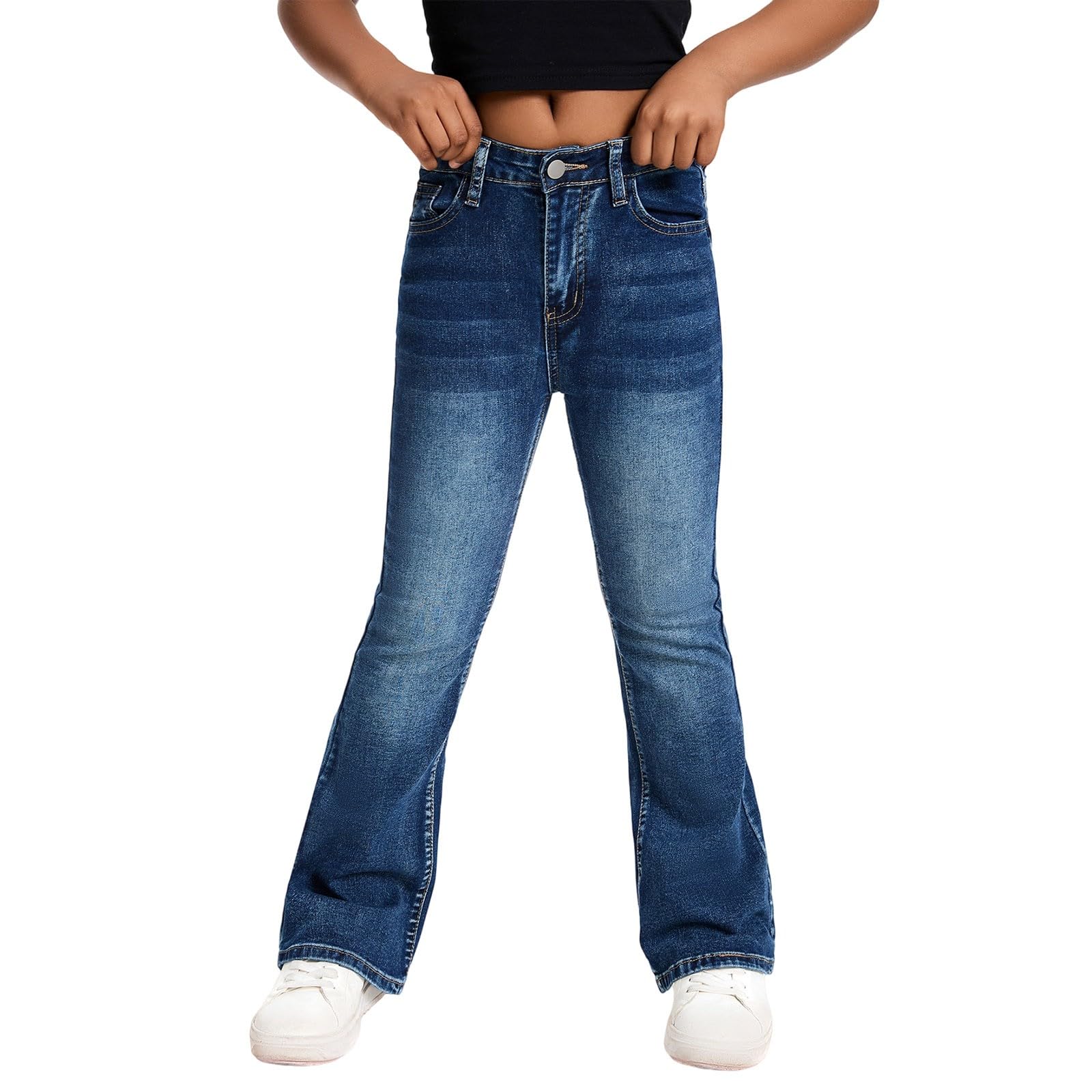 Pantalones vaqueros elásticos adolescentes con estilo moderno y ajuste cómodo 317 8