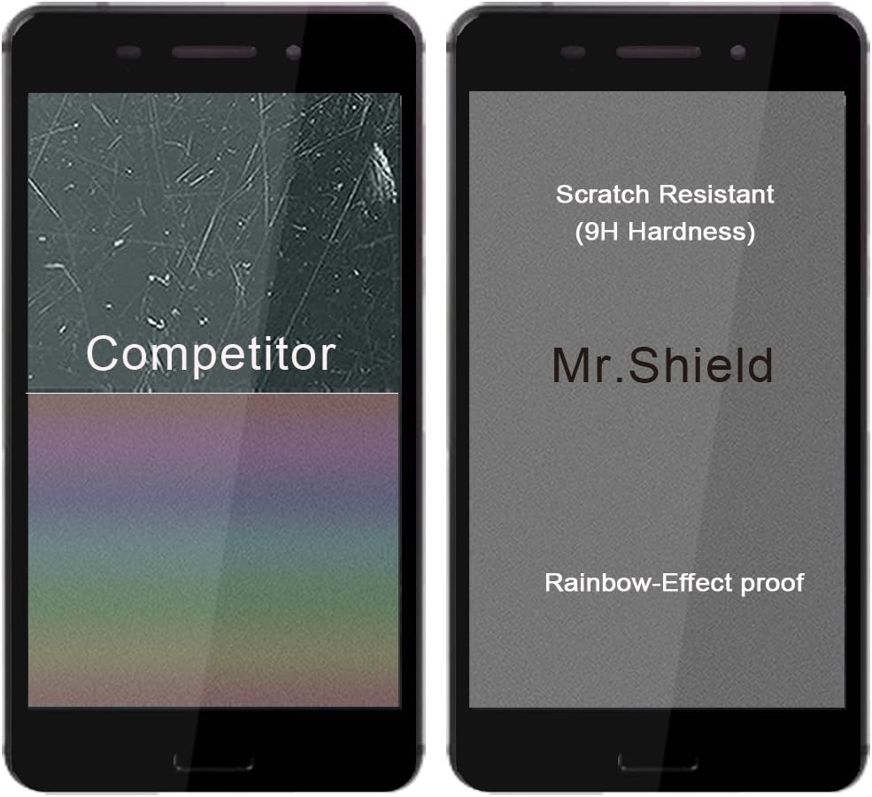 Mr.Shield [2-Pack for Nokia 6 [Tempered Glass] [Full Cover] [Black] Screen Protector with Lifetime Replacement