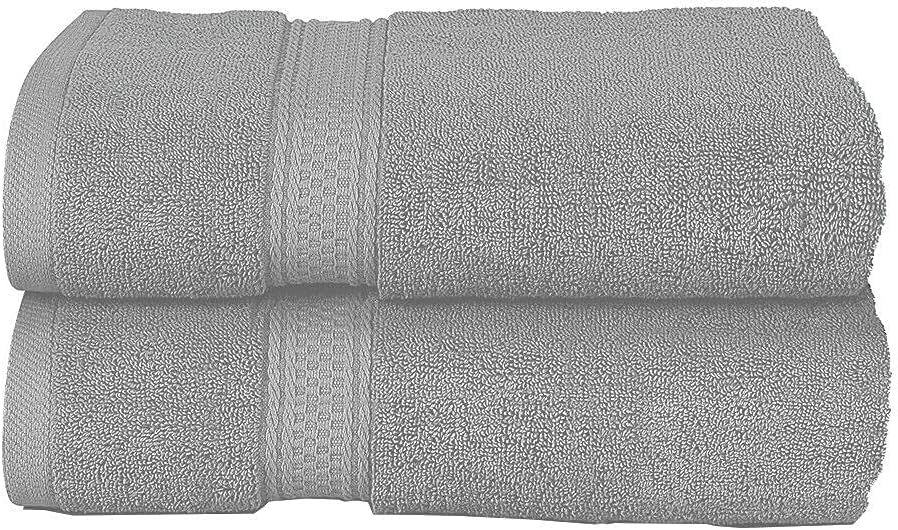 HOUSEGADS Premium Hand Towels For Bathroom & Kitchen 100% Egyptian Cotton 550 GSM Super Soft & Absorbent, Quick Dry, Hotel & Spa Quality Thick Hand Towels (50 X 80 CM) (6, Silver)