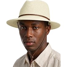 Zylioo XXL XL Straw Hats for Men Big Heads,L M S UV Summer Fedora Panama,UPF Beach Sun Hats for Women Travel Hat