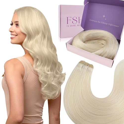 Extension Pelo Natural Cortina Remy Rubio Blanco Extensiones Cabello Humano Remy Cortina 55cm 100g Extensiones Remy Cortina Pelo Natural Humano Weft Hair Extensions Color 1000 - HW#1000 - 55cm-100g