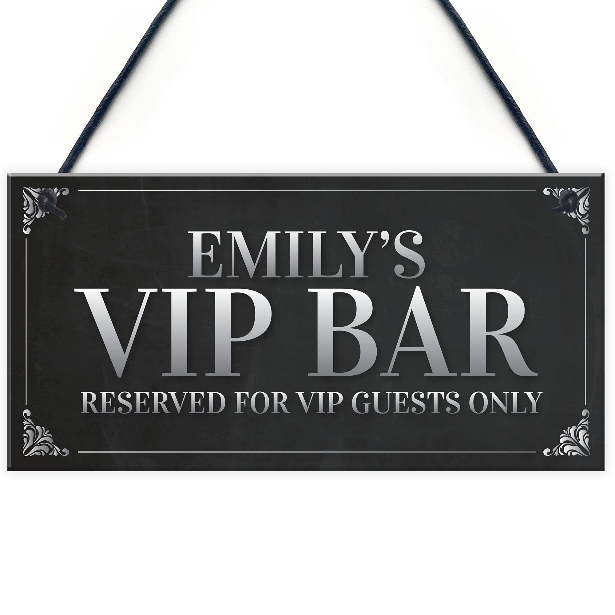 VIP Sign Personalised Man Cave Home Bar Sign BBQ Beer Garden Party Shed Sign Home Gift