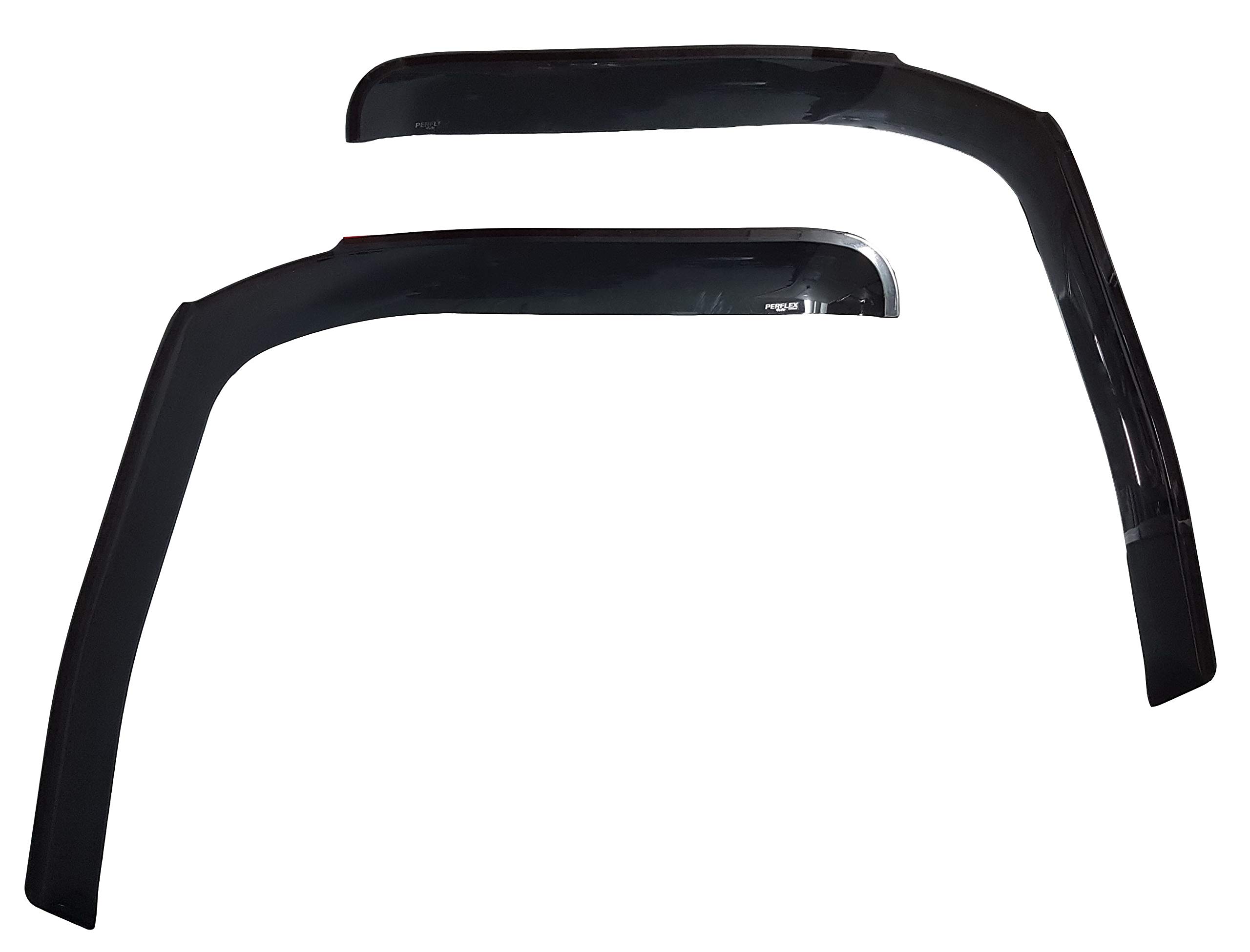 PERFLEX Set de deflectores de viento y lluvia para ventanas laterales, deflectores de viento para camiones FH4, accesorios decorativos