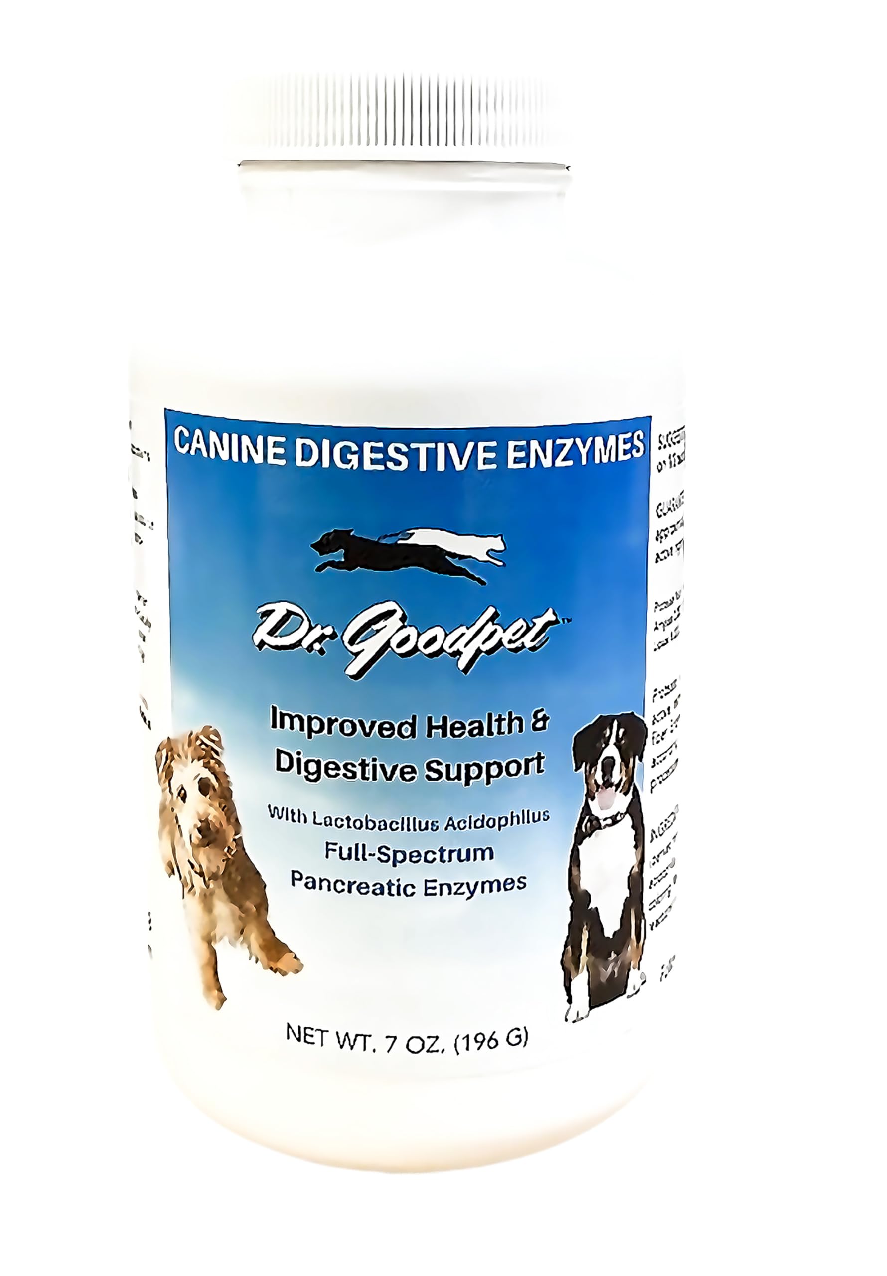 Dr. Goodpet Canine Digestive Powder for Dogs - Supports Gut Health, Nutrient Absorption, Gas & Stool Eating Relief - Plant Based Enzyme and Probiotic
