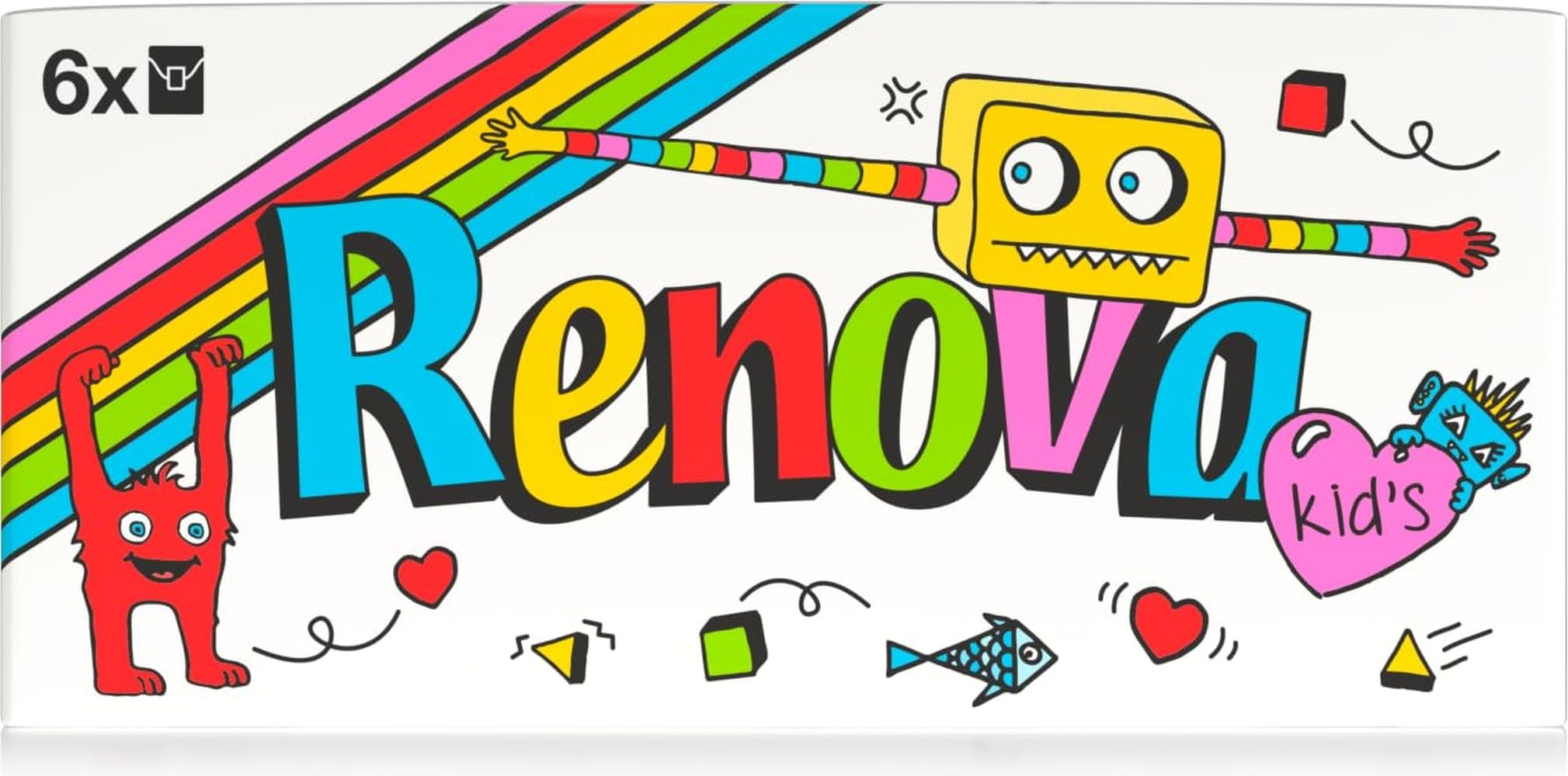 Renova Taschentücher Kids Compact – 6 Packungen