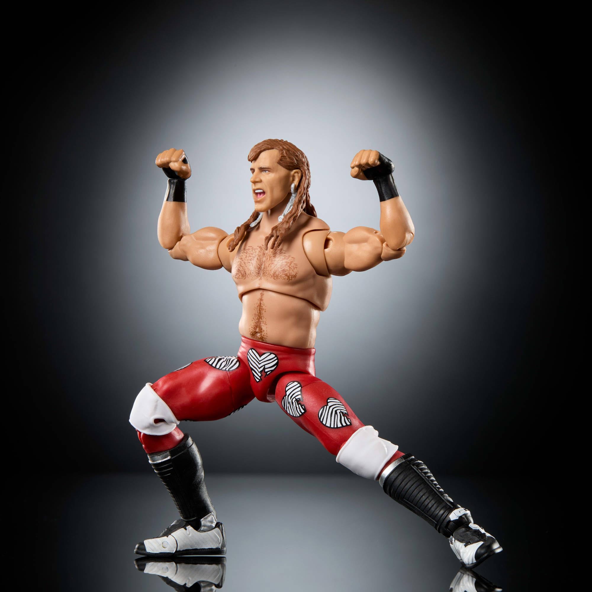 Mattel WWE Ultimate Edition Shawn Michaels figurka i akcesoria | Zestaw figurek Shawn Michaels, 15 cm, wymienne głowy i dłonie, 30 punktów artykulacji, JKD31