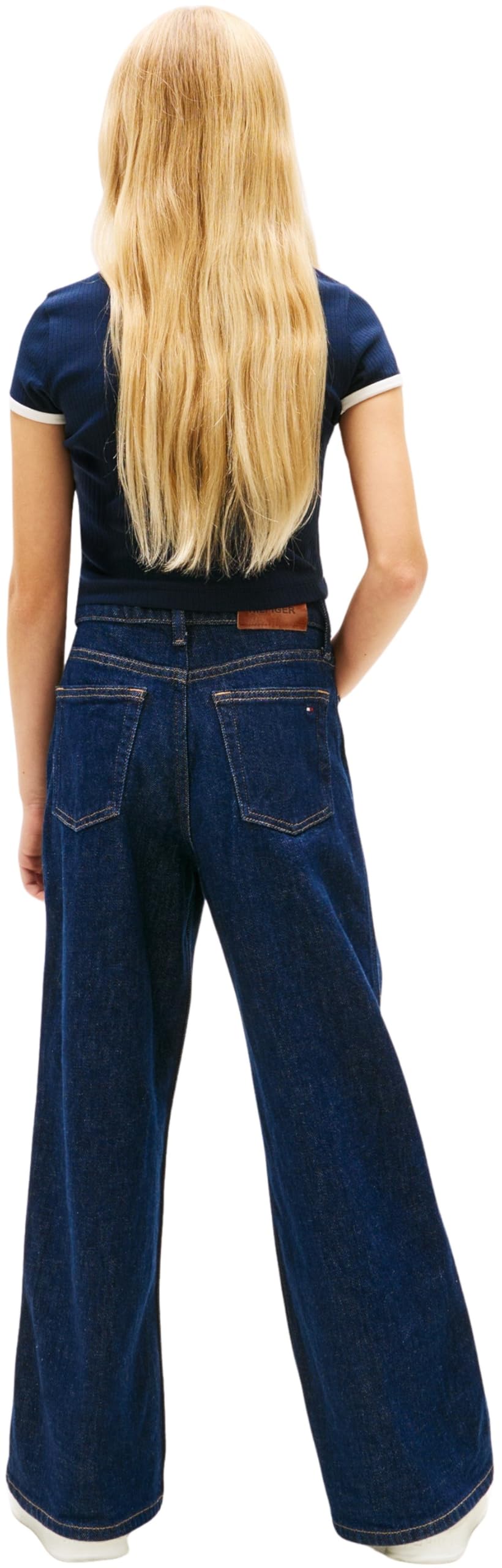 Image secondaire de T-shirt Heritage Tommy Hilfiger pour Filles - Bleu Marine 10 Ans