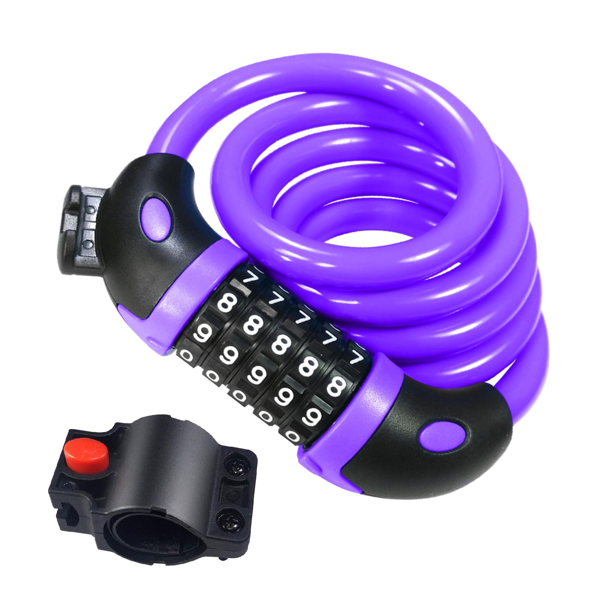 REHKITTZ Lucchetto per Bicicletta Lucchetto Bici Catena Bici 120cm/12mm Antifurto Combinazione Catena per Bicicletta MTB Monopattino Elettrico
