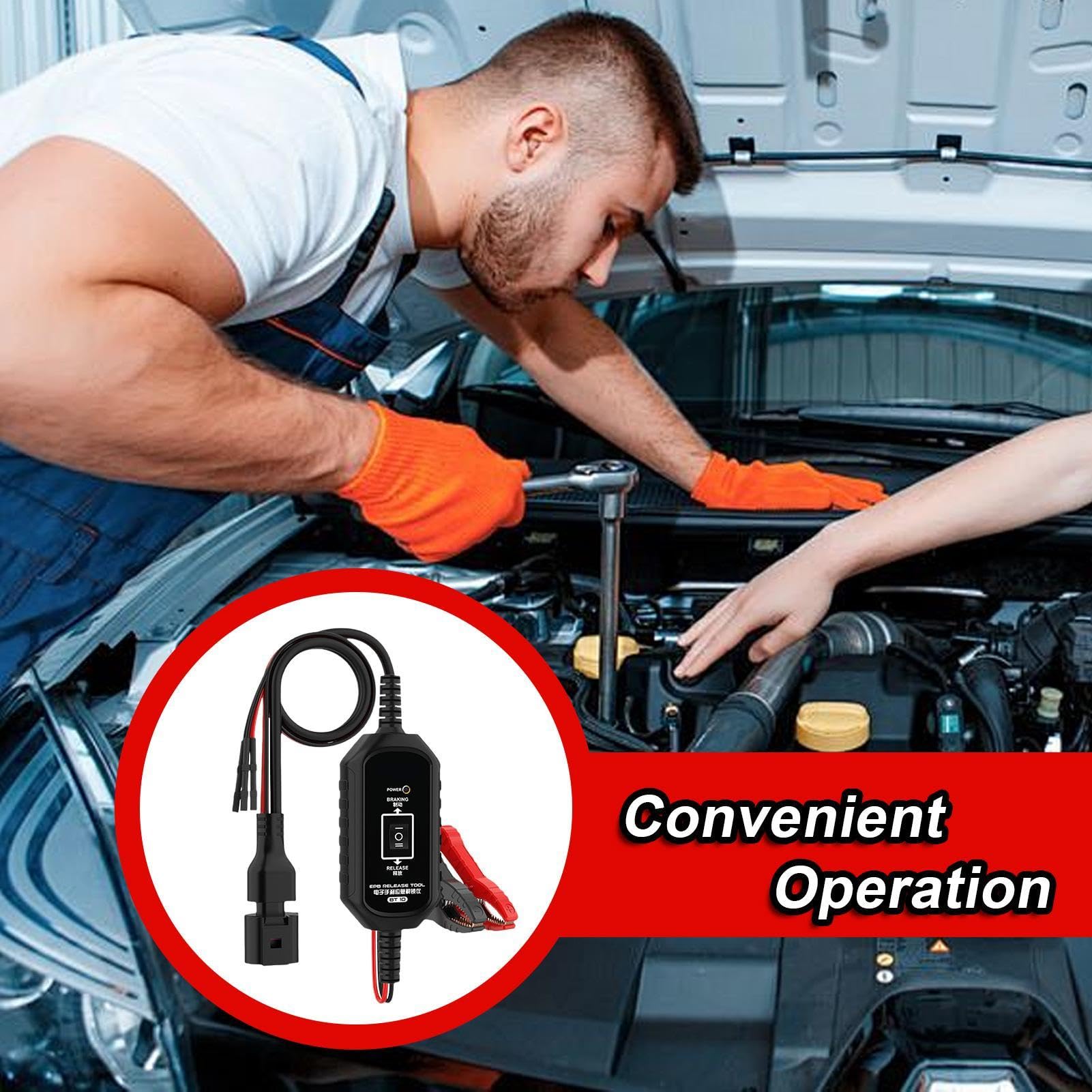 Strumento Retrattore per Freno di Stazionamento Elettrico Attrezzatura | Strumento Rilascio Freni Per Riparazione Auto Adatto a Garage, Officina, Meccanici e Tecnici