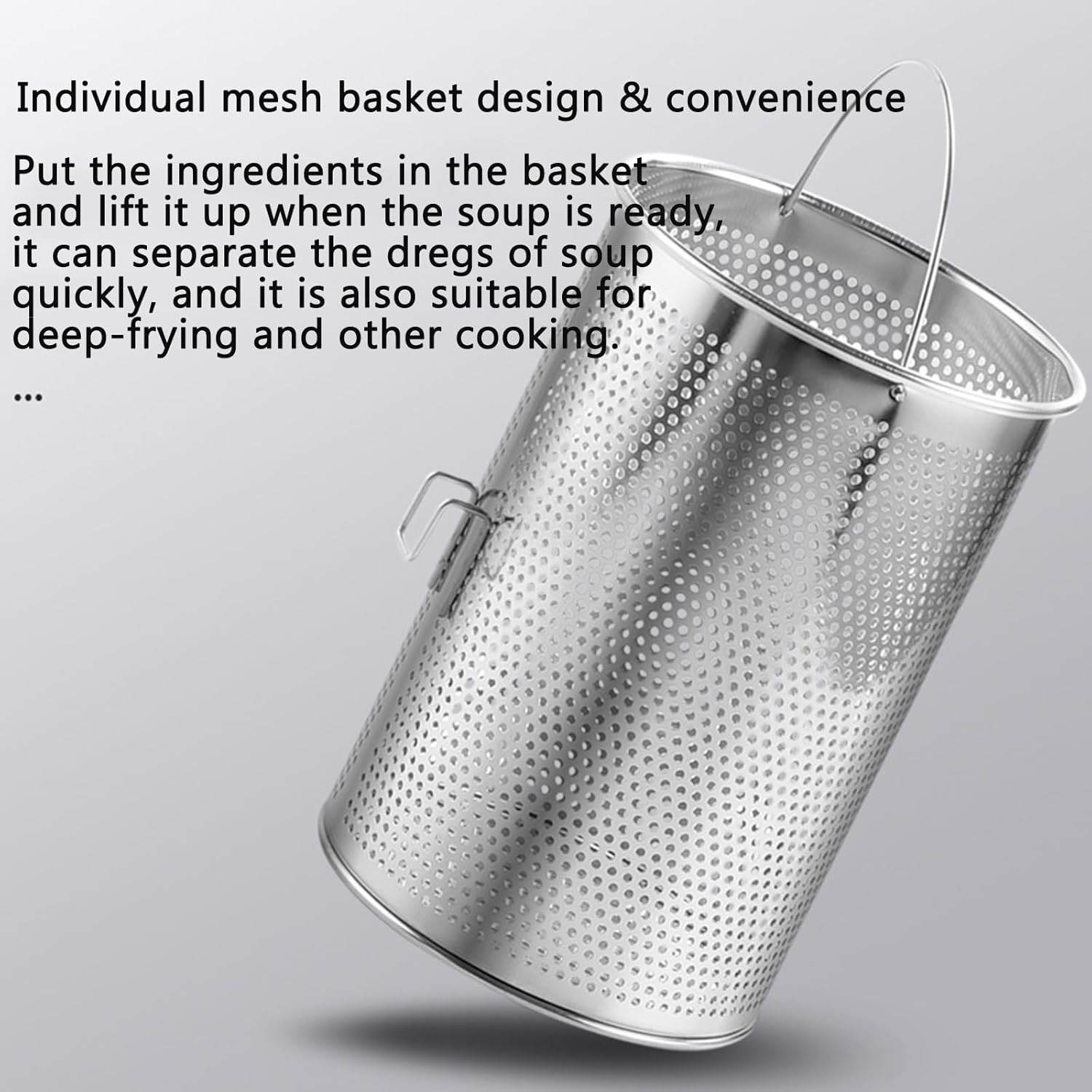 Stainless Steel Asparagus Pot Deep Fryer/Frying Pot with Strainer Basket and Lid - 4L Vegetable Asparagus Cooker for Pasta, Spaghetti, Boiled Eggs, Shrimp