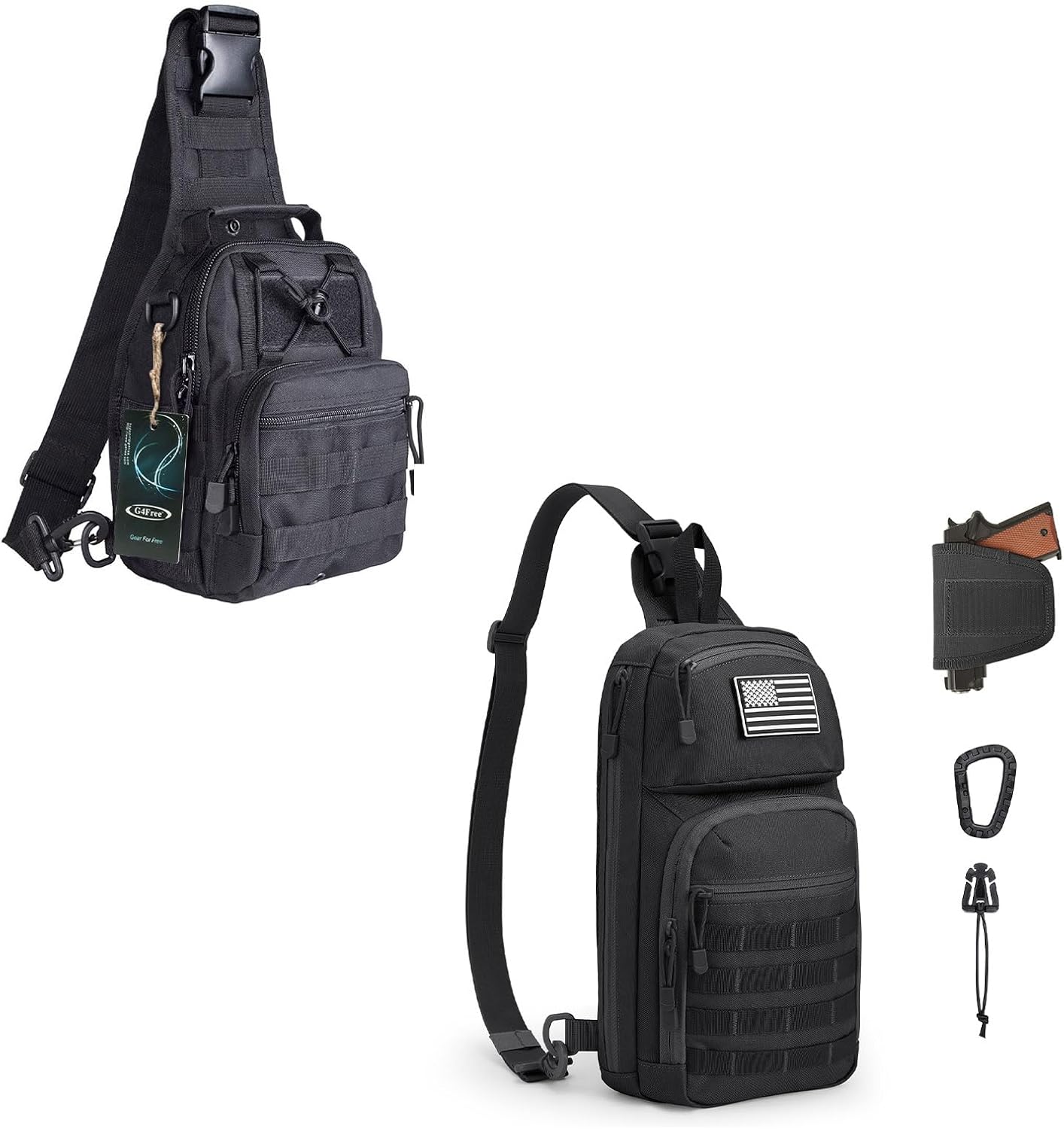 G4Free Outdoor Tactical Bag Backpack and 10L Tactical EDC