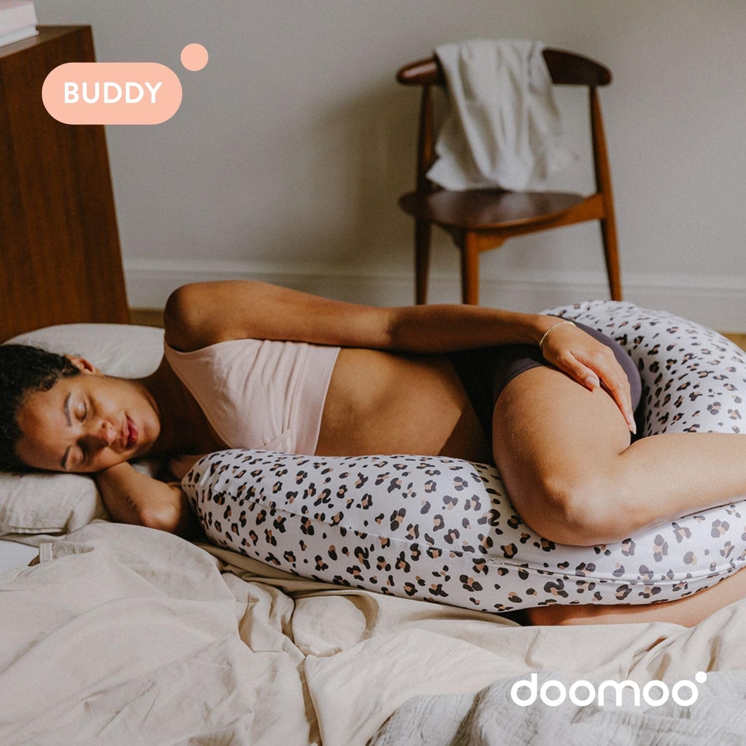 doomoo Cojín de Lactancia Leopard Cream