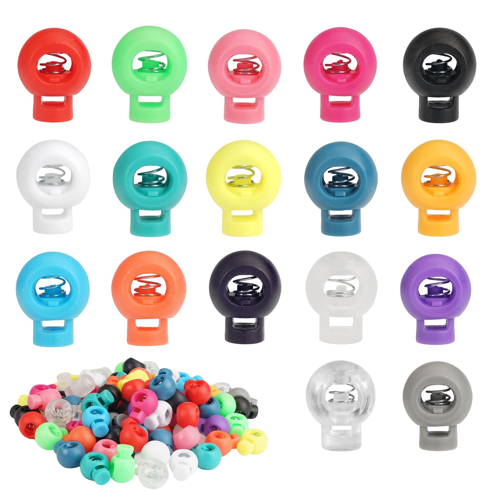 50 Serrature Per Cavi In Plastica - Fermacorde Multiuso Con Molla - Foto 6