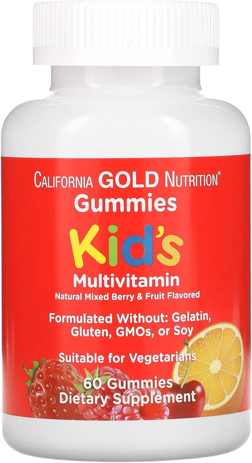 California Gold Nutrition Kid’s Multi Vitamin Gummies, No