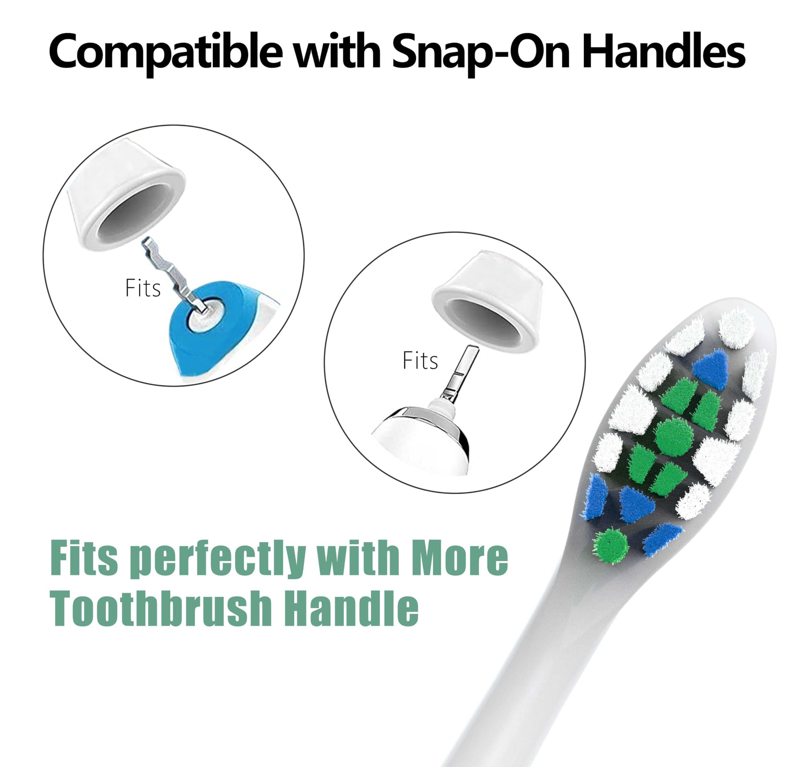 Cabezales de repuesto para cepillo de dientes Philips Sonicare, paquete de 10, cabezal de cepillo eléctrico para C3 C2 C1 4100 5100 6100 HX9023 G2 W Control óptimo de placa
