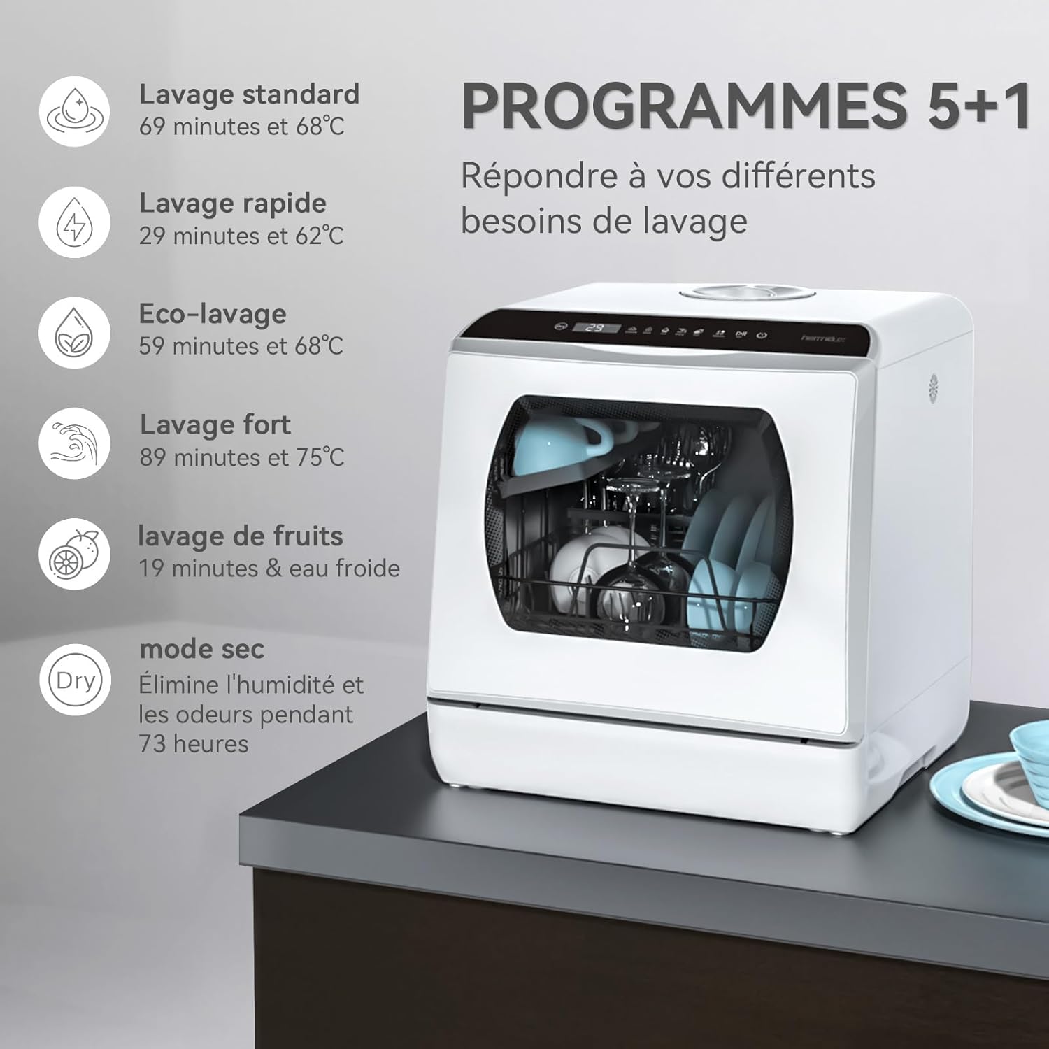 Hermitlux HMX-DW03 Wash Programs