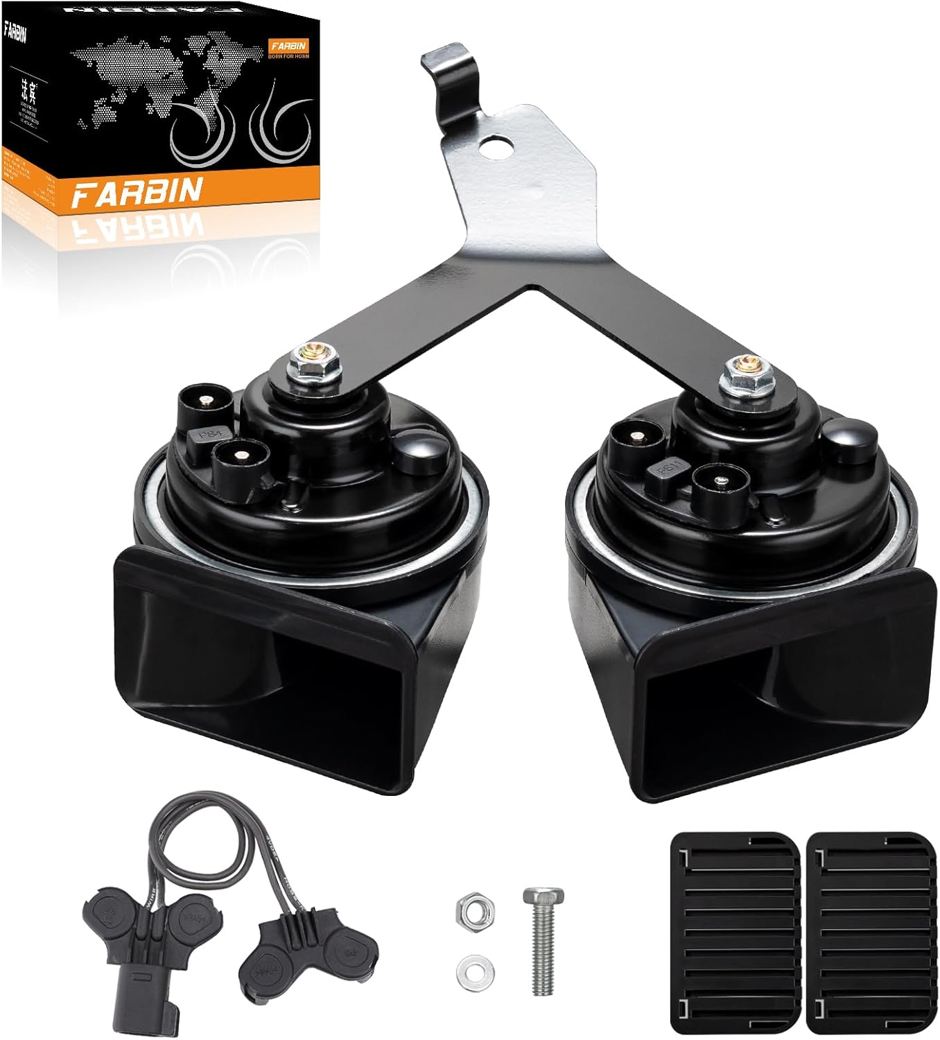 FARBIN Car Horn for 2009-2014 Ford F150 with Bracket, Ford F-150 Horn Assembly 9L3Z-13832-A (for Ford F150 2009-2014)