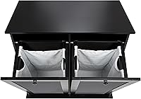 Vista 52 de Household Essentials - Gabinete para cestas de ropa sucia con apertura frontal