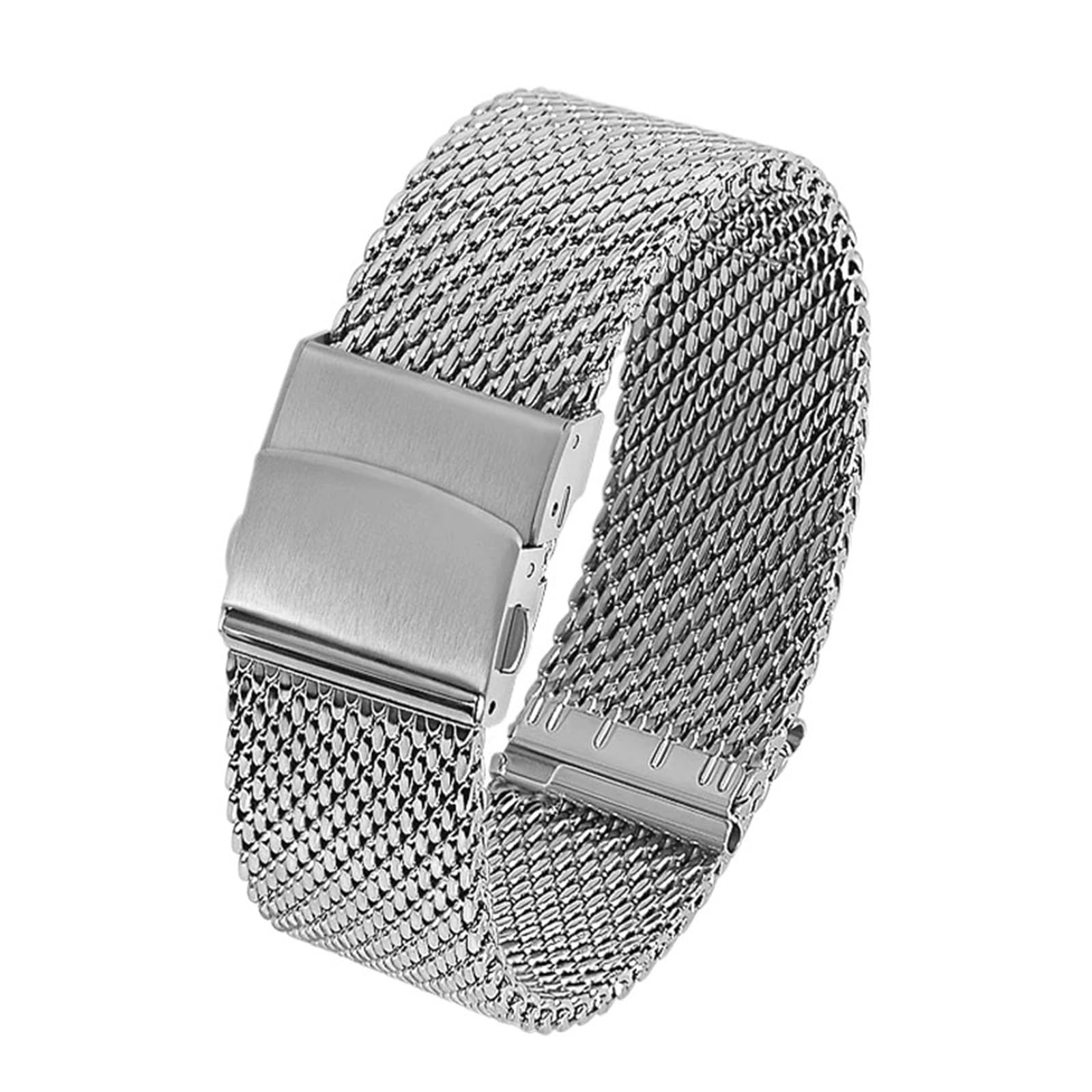 Milanaise-Metallarmband, 1,0 mm /,6, Mesh-Armband, kompatibel mit IWC-Armbändern, 3 Dicke, 18/20/22 Edelstahlarmband