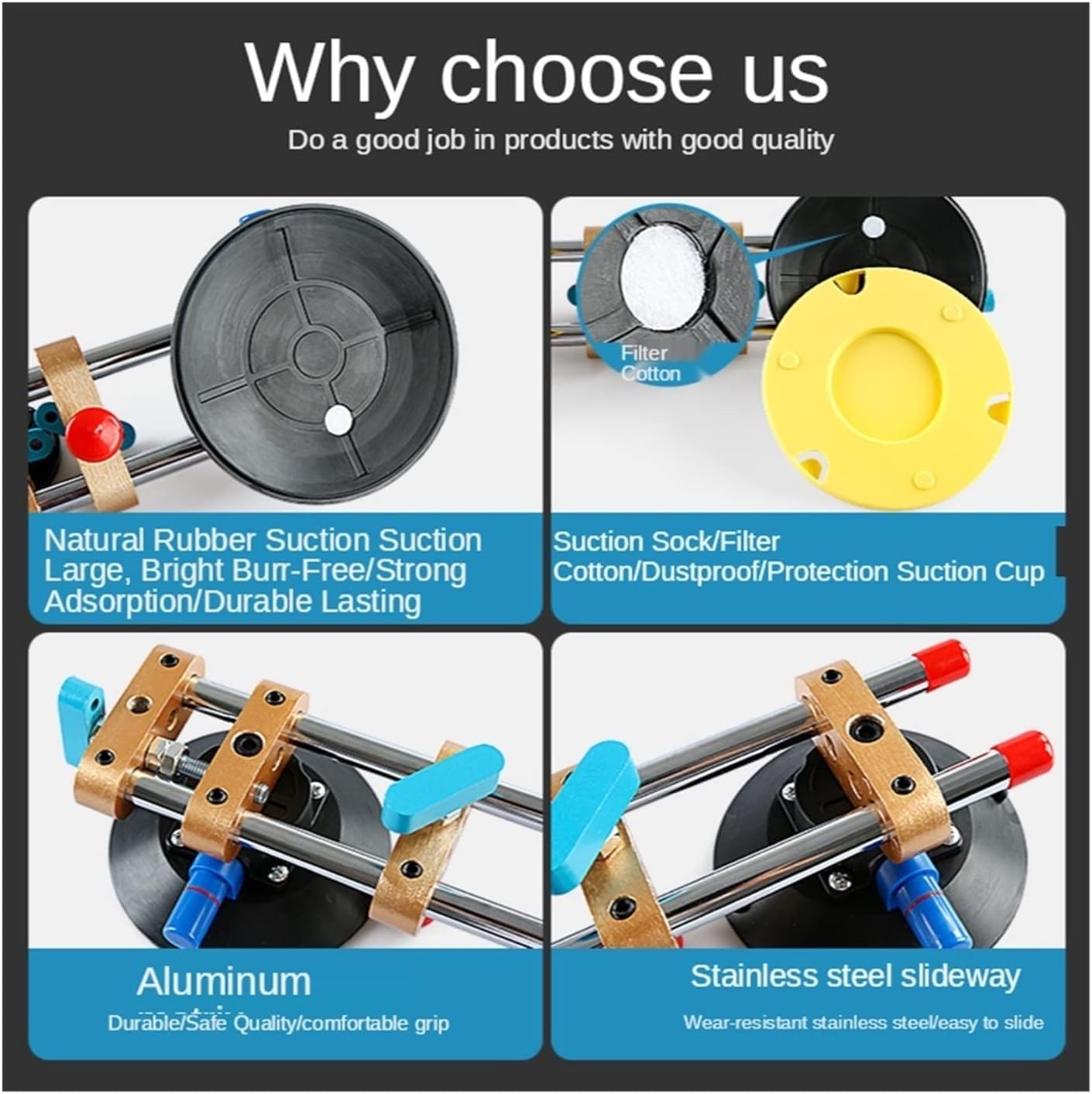 Flooring Installation Kit Stone Countertop Tensioner, Marble Stone Rock Slab, Tile Joint, Leveling Suction Cup, Strong Seamless Joint for Seam Joining & Leveling/Professional Counterto (1 Air pump