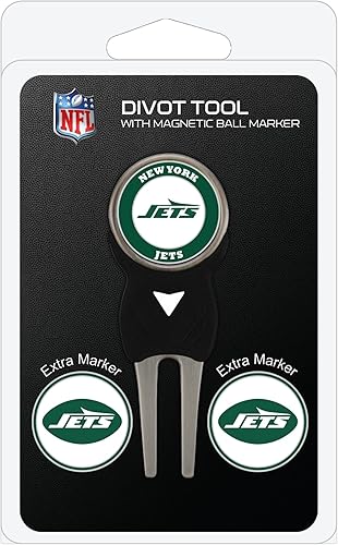 Vista 25 de Team Golf NFL Divot Tool con 3 marcadores de pelota de golf, marcadores son magnéticos extraíbles de doble cara esmaltado