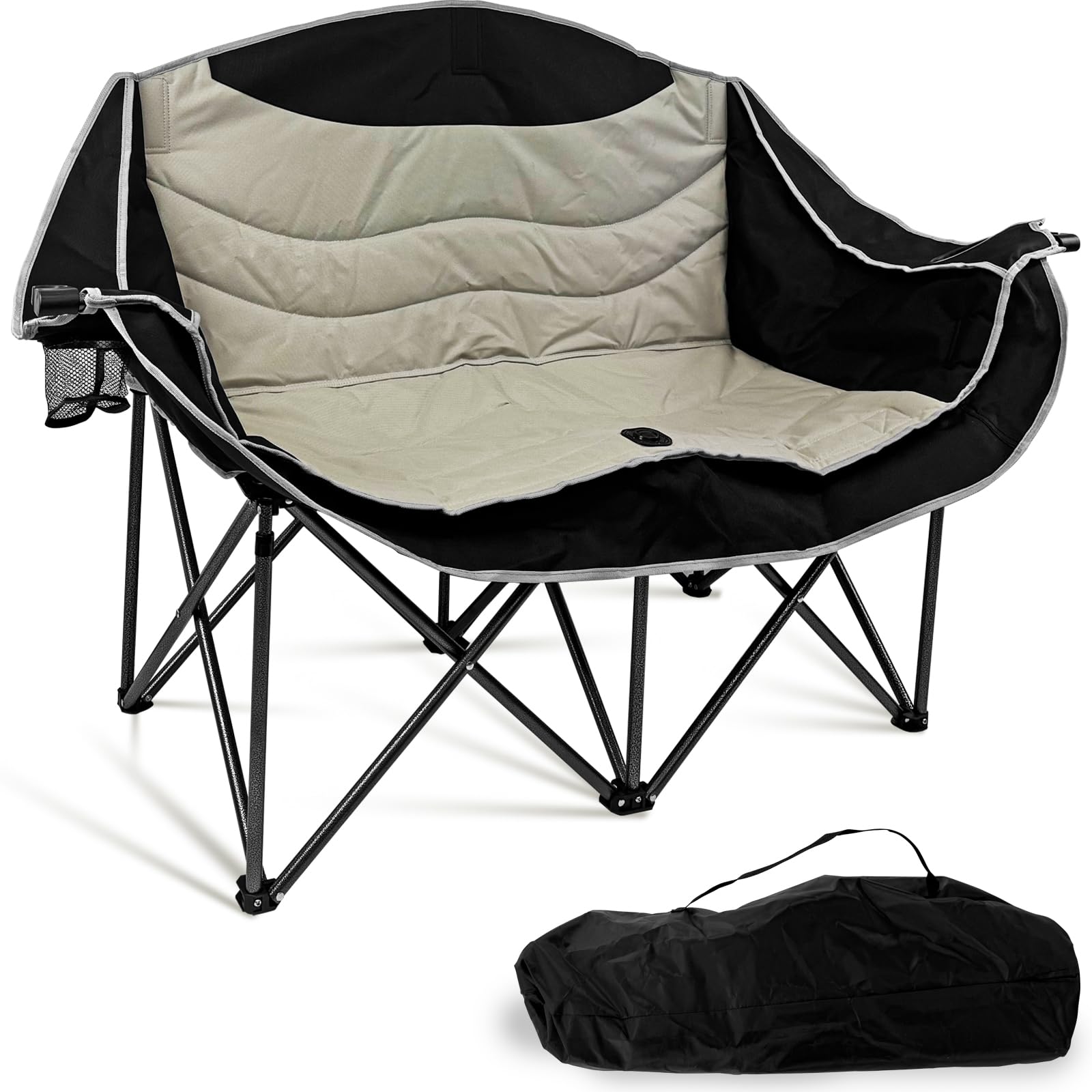 PRIJESSE Double Camping Chair for Adults, Two Person Loveseat