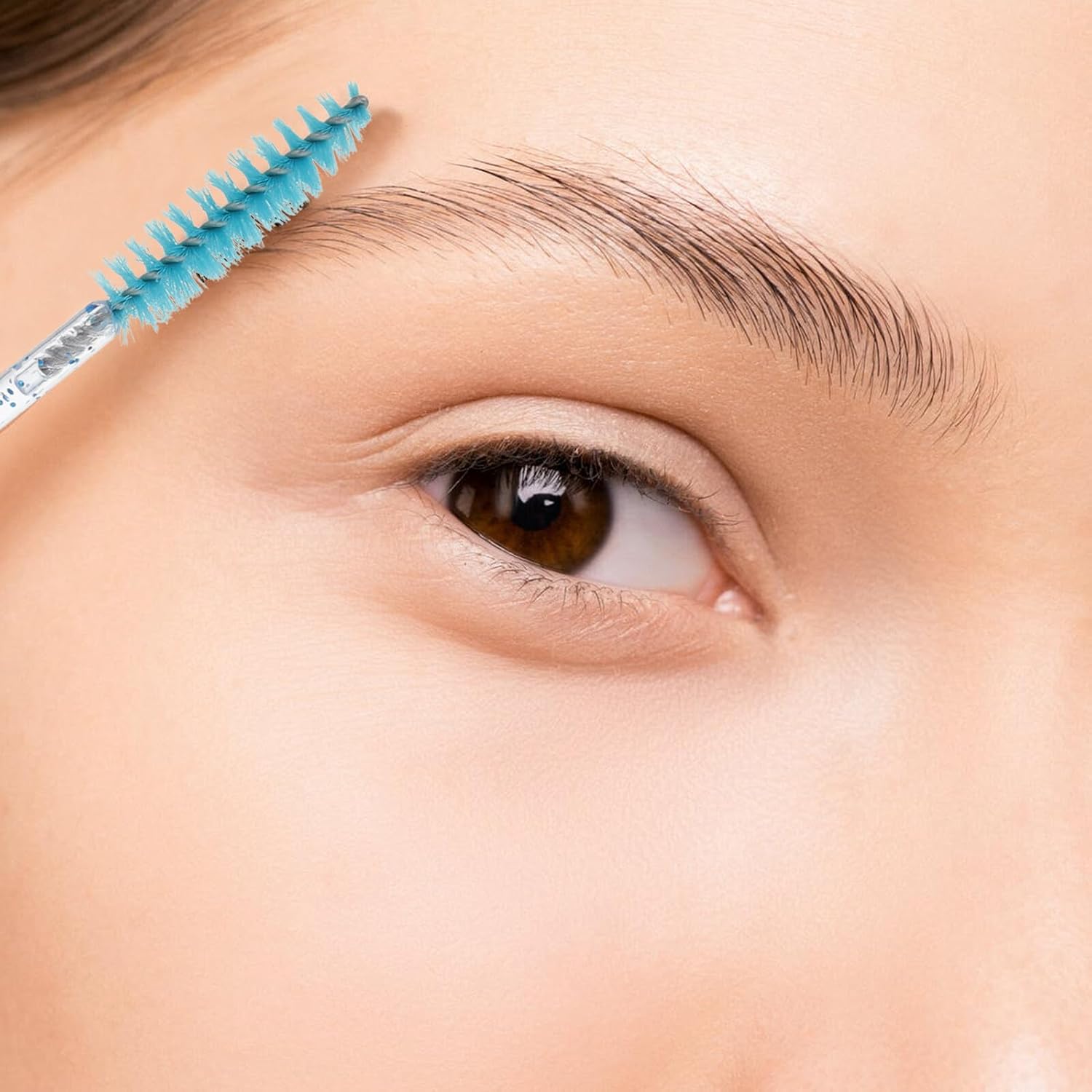 30pcs Eyelash Applicator Brush Wands with Tube Spiral Mascara Wand for Eyebrow Lash Extension Portable Crystal Rod Makeup Tool for Women Random Color