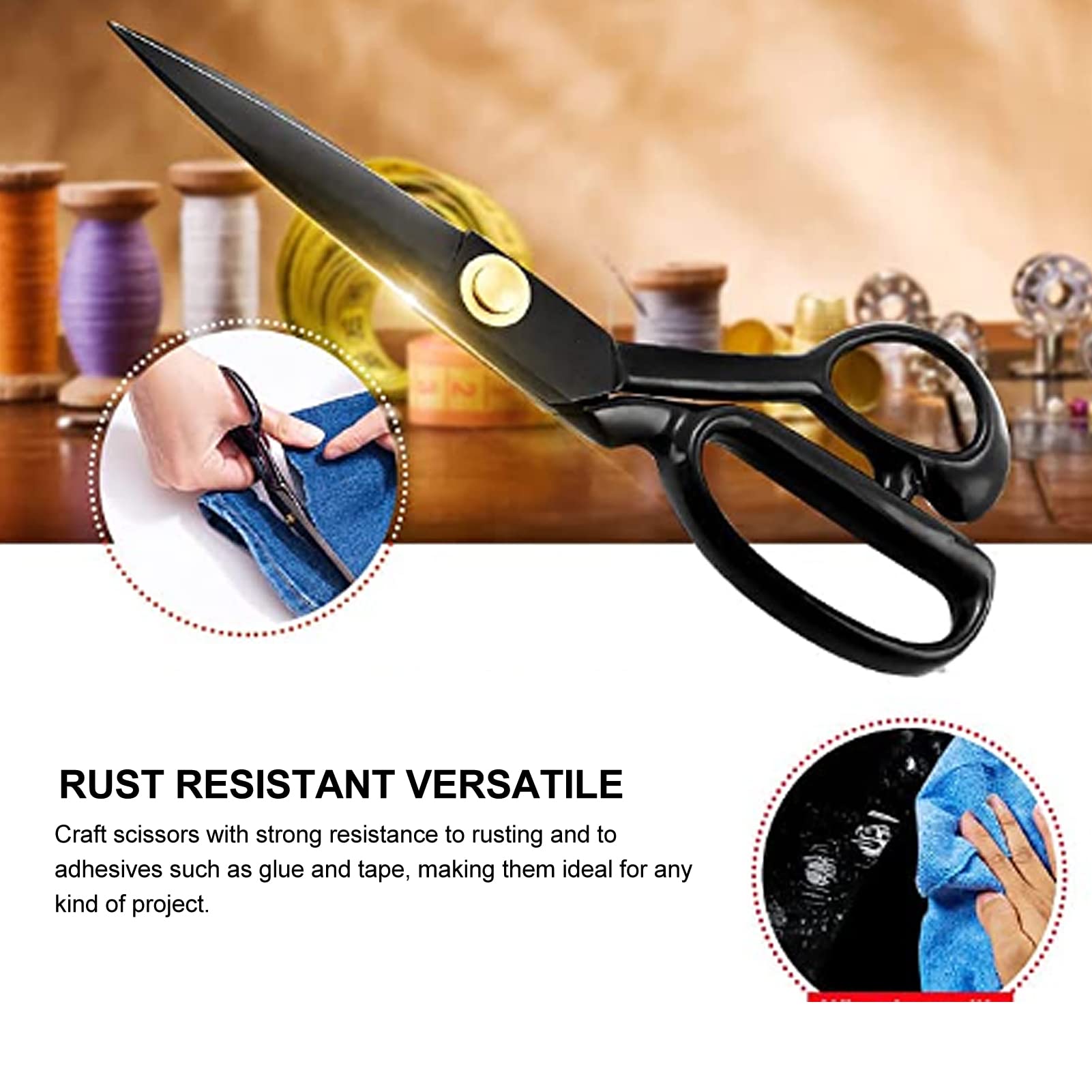 Amazon.co.jp: 裁縫はさみ、生地切断用の12インチはさみ、裁縫道具