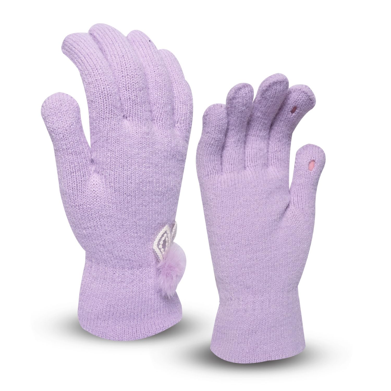 Women's Touchscreen Winter Woollen Gloves For Cold Weather (SGD-1628-1633)-image-47