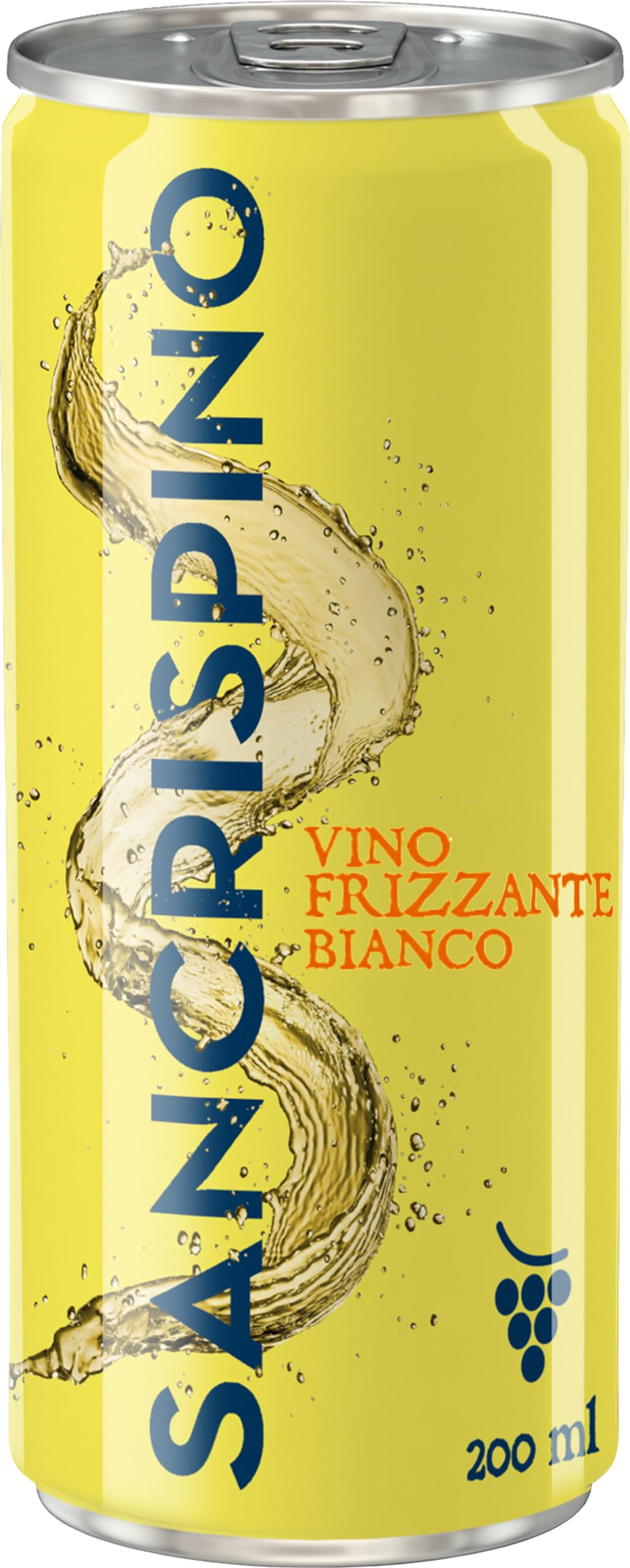 Sancrispino Bianco Frizzante Vino in Lattina, 200 ml, 24 lattine