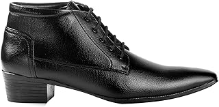 bxxy Men's 2 Inch Heel Height Increasing Formal Derby Lace-Up Boots-picture-29