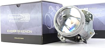 Morimoto Projector, Bi-Xenon EVOX-R 2.0, Universal Projector Lens for Custom D2S HID Headlights, LHD Beam Pattern, ECE Cutoff, Automotive Retrofit, Lowbeam & Highbeam Upgrade. (1x PR140)
