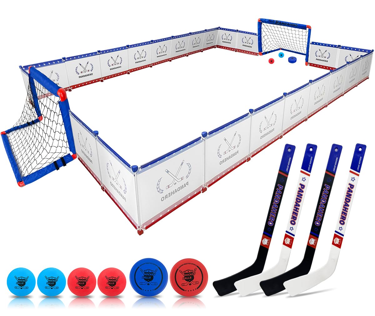 Pandahero Knee Hockey Rink Set