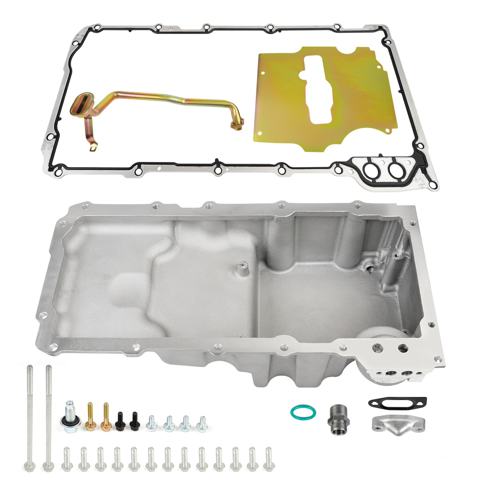 Htostar RacingLS Oil Pan Kit Compatible with 1964-1992 Chevy Camaro Nova Ventura Omega F-body G-body Aluminum Swap Engine Oil Pan Kit 302-2 LS1 LS2 LS3 LS6 5.3L 5.7L 6.5L # 302-2 81073