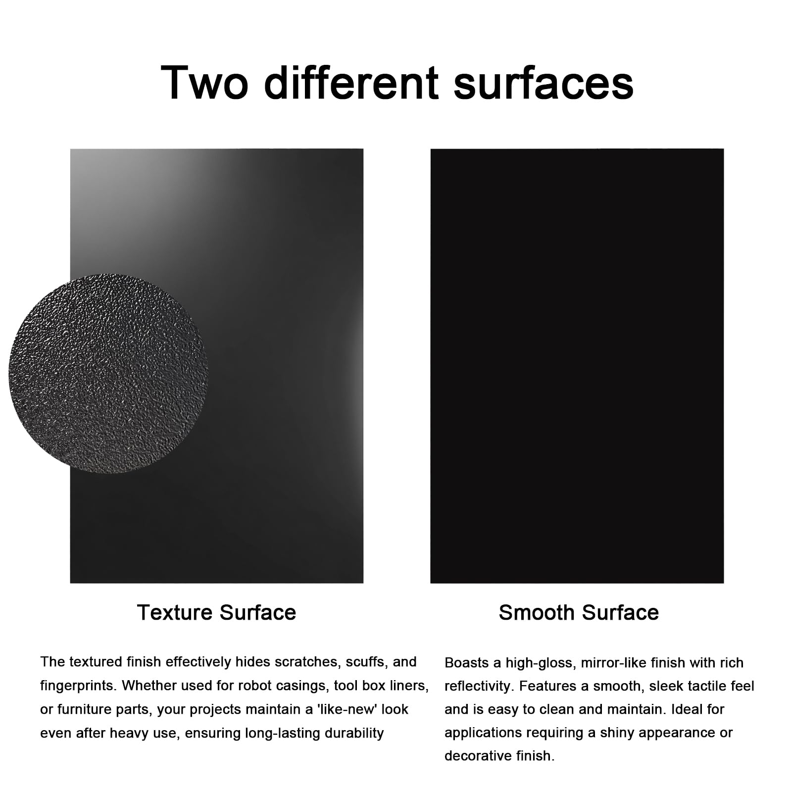 Black ABS Plastic Sheets - 3 Pack 1/8" Rigid Boards -3 Black ABS Plastic Sheets - 3 Pack 1/8" Rigid Boards -3
