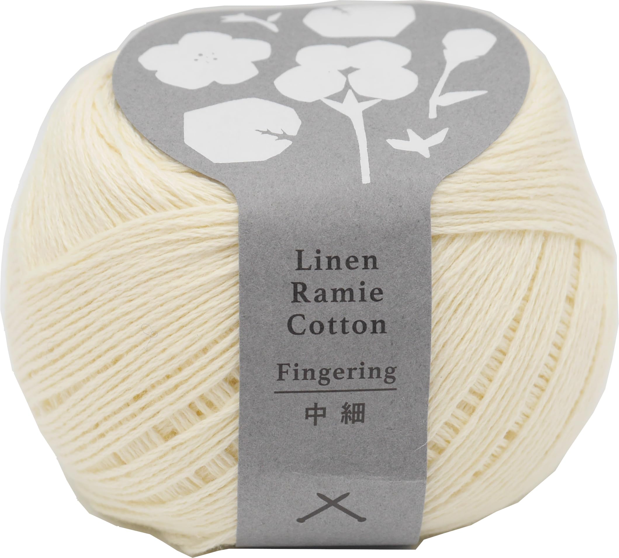 Daruma Hand Knitting Yarn, Cotton Linen Ramie, Pale Yellow