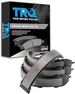 TRQ Rear Parking Brake Shoe Set | For 2010-2023 Lexus GX460 2003-2009 GX470 2003-2023 Toyota 4Runner 2007-2014 FJ Cruiser 2001-2007 Sequoia