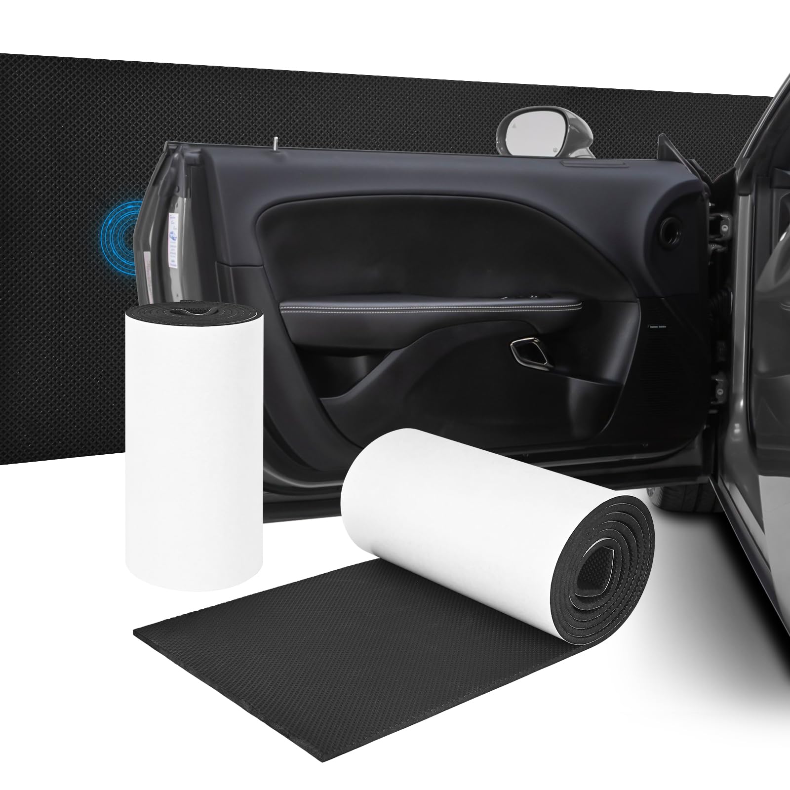 4 Copriprofili Paracolpi Per Porte Auto In PVC – Salvaporte Trasparenti, 2 Da 88 Cm E 2 Da 68 Cm, Colore Nero